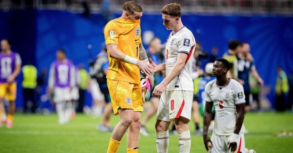 France and England Clash in Miami World Cup Play-Off as Deschamps Prepares for Farewell 2 Jordan Pickford and Elliot Anderson after England's World Cup defeat to Argentina.