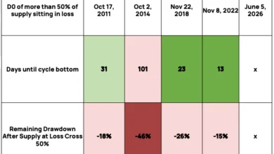 Bitcoin Metric That Signaled Prior Cycle Lows Points to Looming Macro Bottom 2 Bitcoin Supply in Loss Bottom