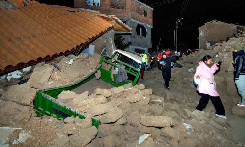 Peru Earthquake Damage in Andes