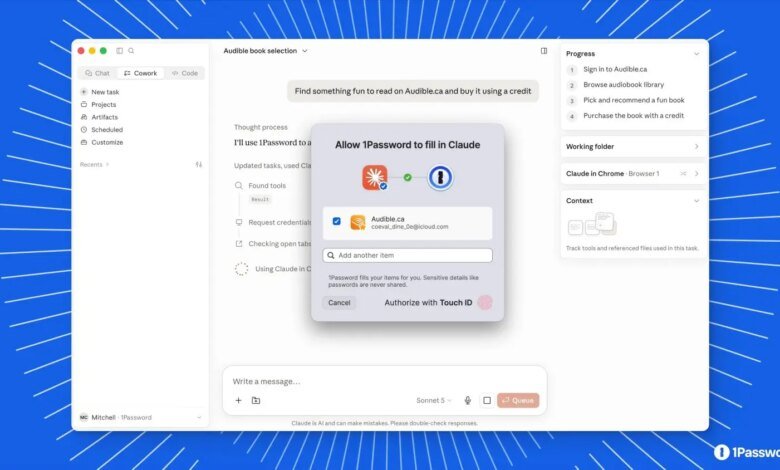 1Password Claude AI Integration