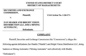 SEC Sues Mining Automatic