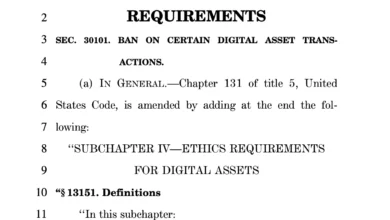 Senate Proposes New Crypto Ethics Rules