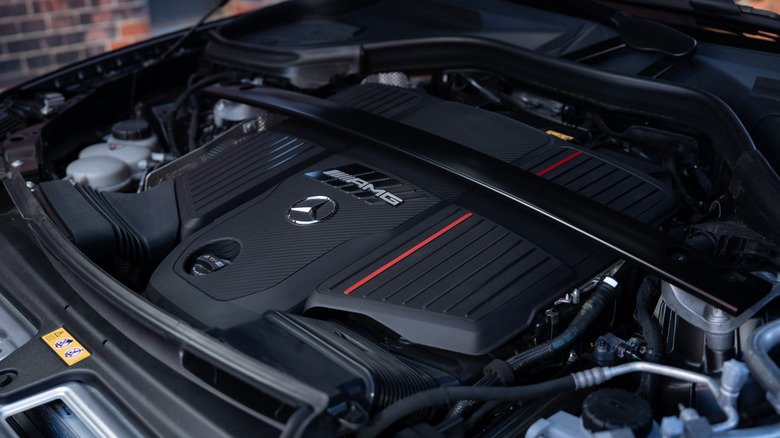 2027 Mercedes-AMG GLC53 Returns Six-Cylinder Power to Compact Performance SUV Lineup 3 An underhood shot showing the new turbocharged inline-six engine