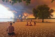 France Wildfire Spawns Firestorm Thundercloud