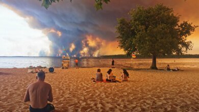 France Wildfire Spawns Firestorm Thundercloud