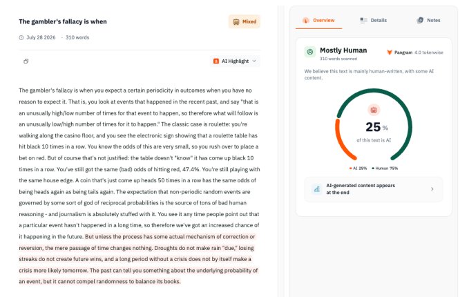 Pangram Raises $9M for AI Detection