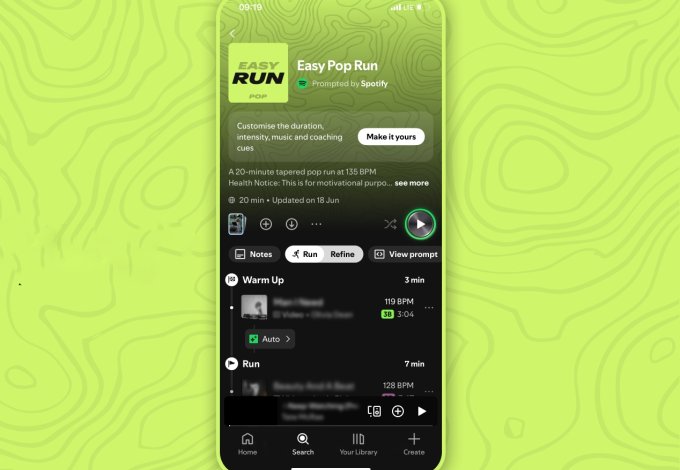 Spotify AI Running Mode Launch