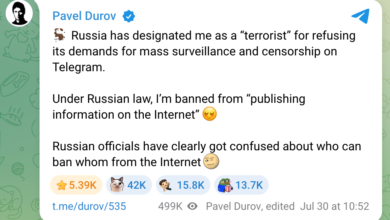 Pavel Durov Resists Russian Terrorist Designation