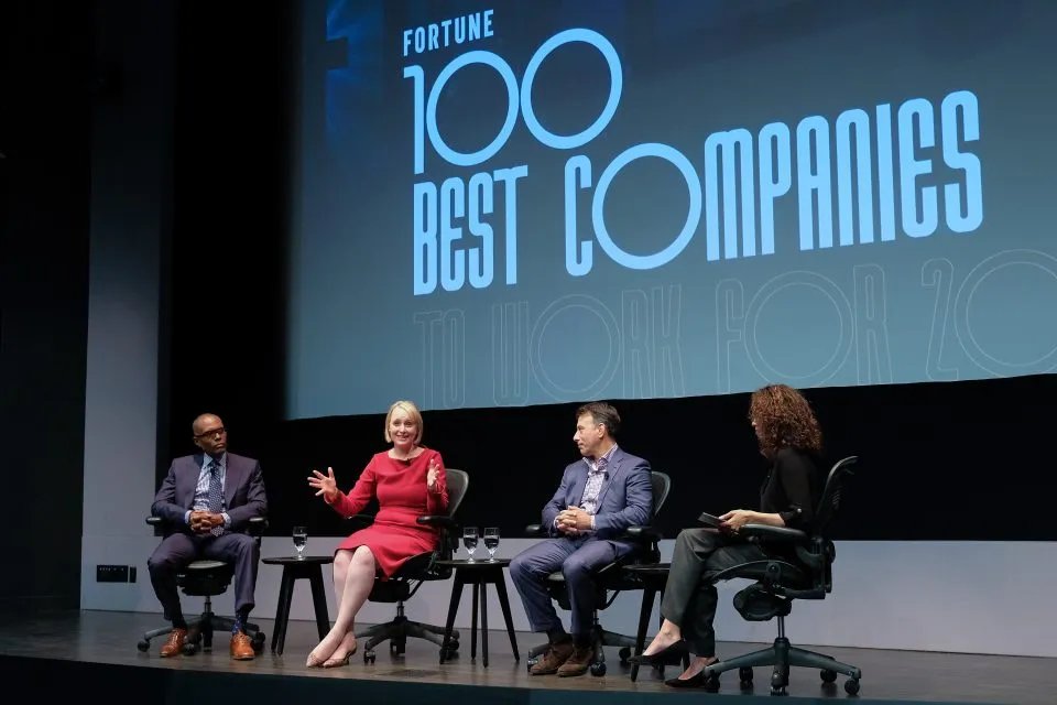 Accenture Overhauls Five-Decade Operational Model as CEO Julie Sweet Pushes Enterprise AI Rewiring 2 Accenture CEO Julie Sweet at Fortune's 100 Best Companies To Work For Event in 2017.