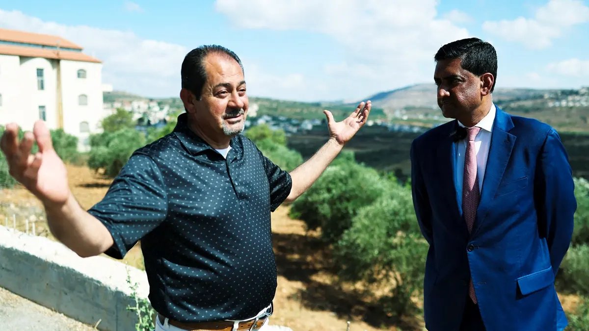 U.S. Ambassador and Lawmaker Clash Over West Bank Visit and Embassy Coordination 4 U.S. Representative Ro Khanna (D-CA) speaks with a Palestinian resident of Turmus Ayya, near Ramallah, during a visit in the Israeli-occupied West Bank, July 9, 2026.