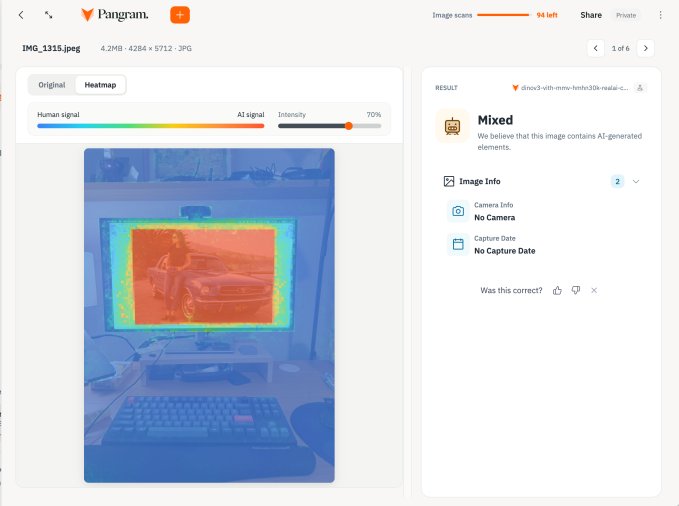 Pangram image detector heat map1