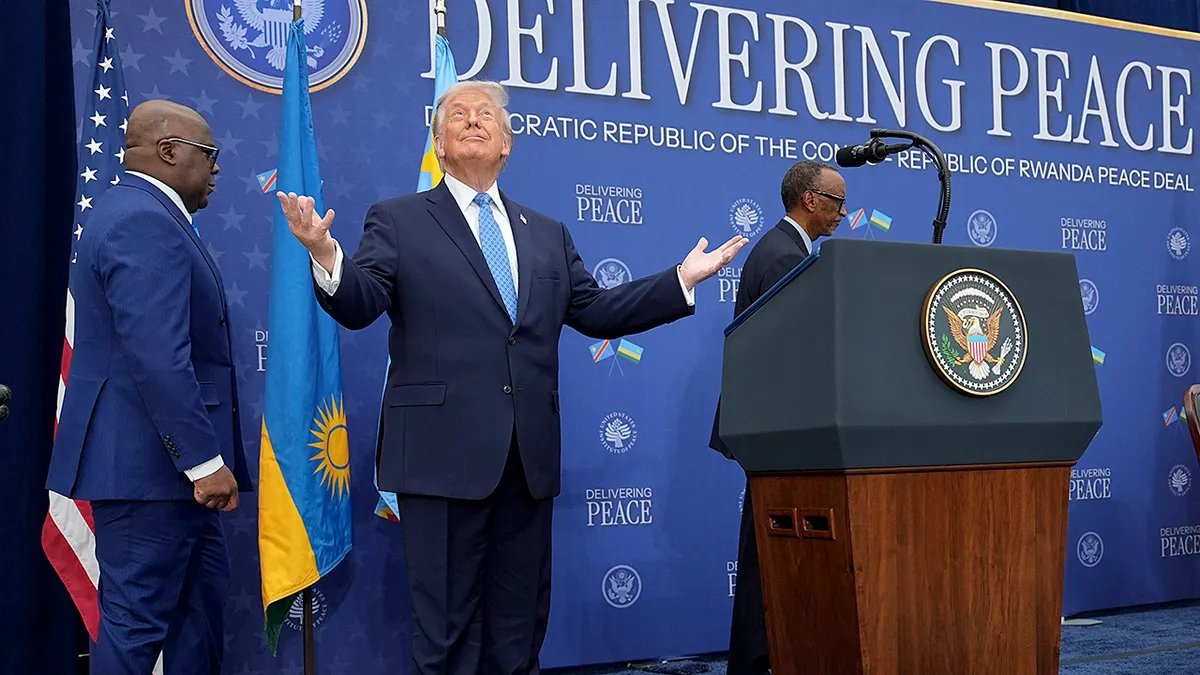 Congo Rejects U.S.-China 'Competition' Narrative, Seeks Strategic Mineral Partnerships 5 President Donald Trump at Rwanda-Congo peace signing