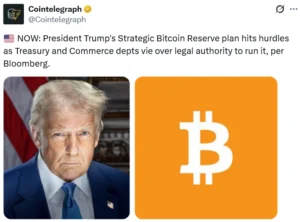 US Bitcoin Reserve Oversight Dispute