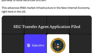 Injective Moves Toward Regulated Finance with SEC Transfer Agent Filing 8 Injective Files for SEC Transfer Agent Status