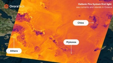 Greece Wildfire Satellites