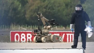 Armed Drone Found Near Ukrainian Freighter at German Cargo Hub in Suspected Hybrid Attack 3 German Airport Drone Explosive Incident