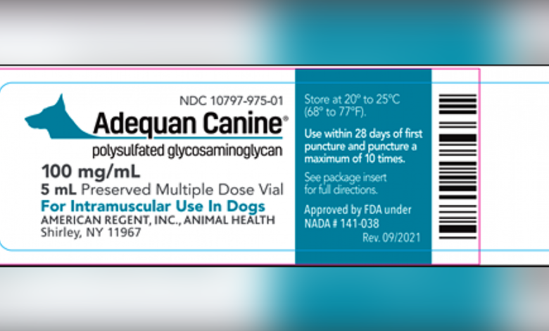 American Regent Recalls Veterinary Medications