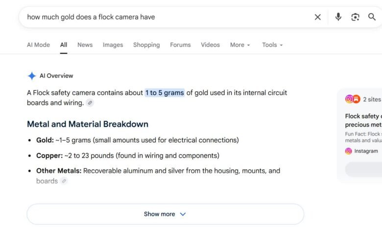Google AI Prompts Surveillance Camera Vandalism