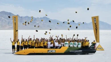 JCB Hydromax Reaches 406.320 MPH to Shatter Hydrogen Land Speed Record 6 JCB Hydromax Record Run