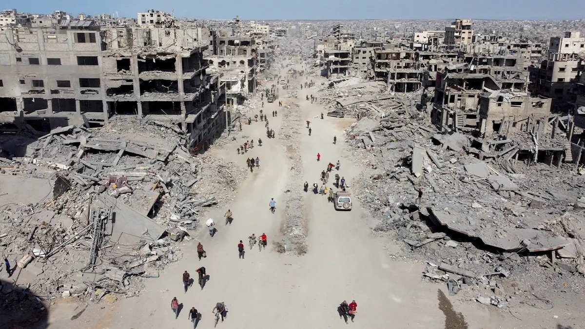 U.S.-Backed Gaza Peace Roadmap Faces Instant Rejection from Israel and Hamas 2 Drone view of Gaza