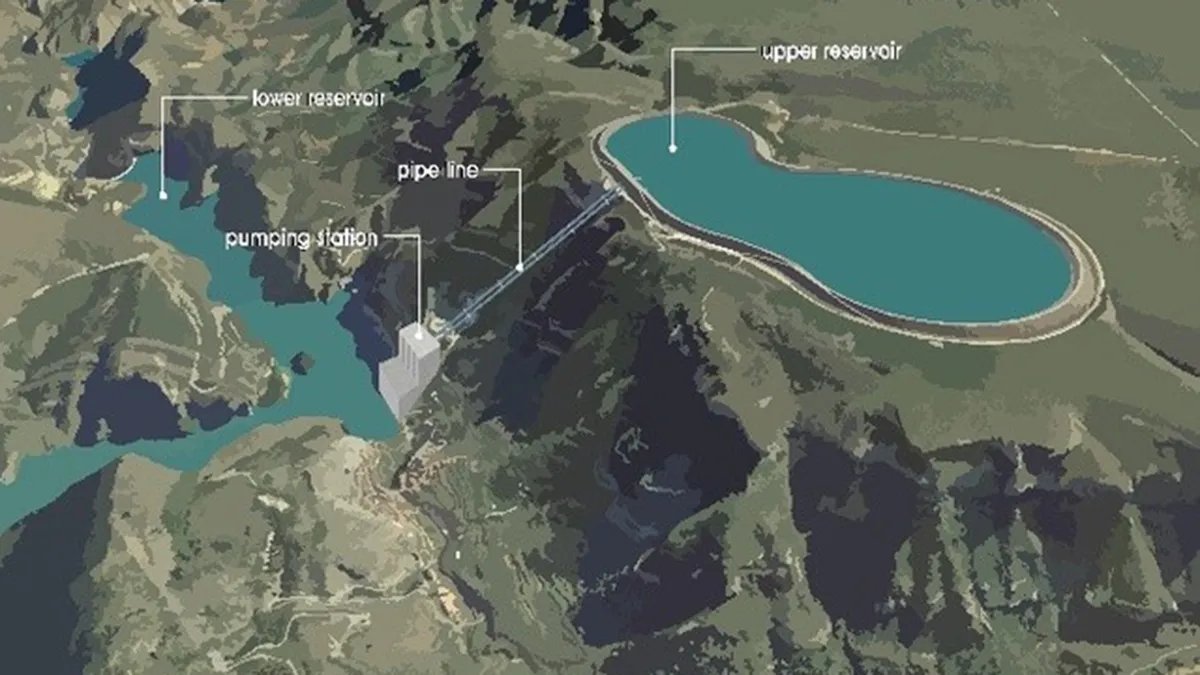 Rendering of hydro project in Lesotho