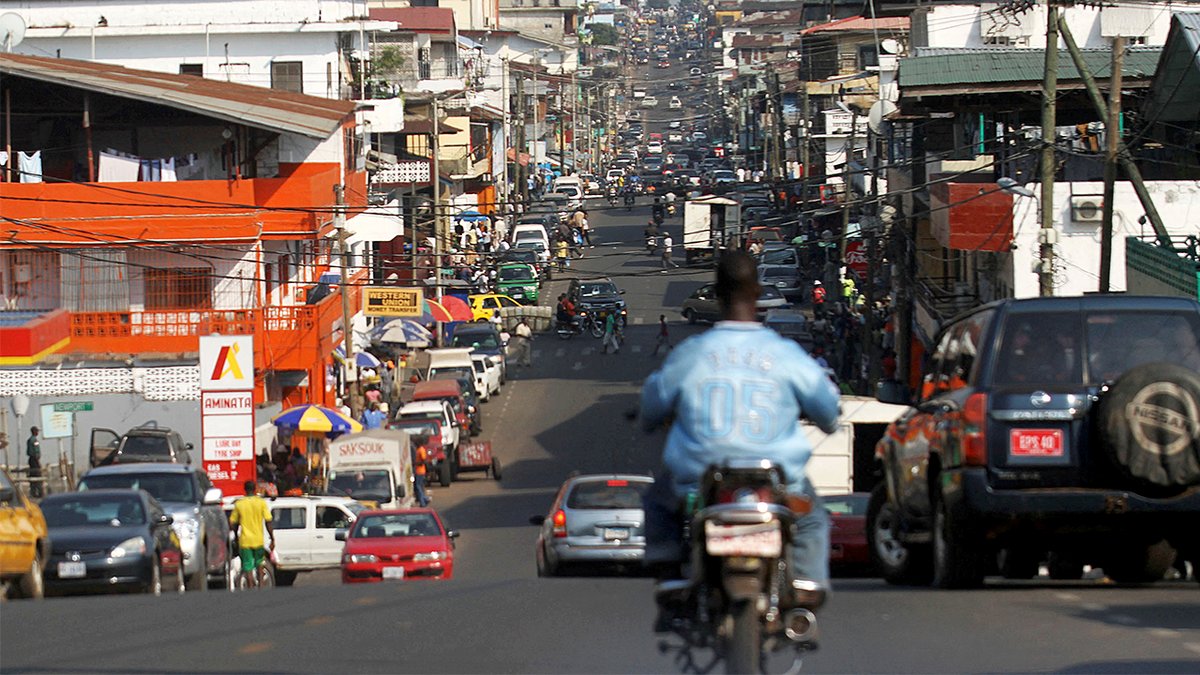 A street in Monrovia