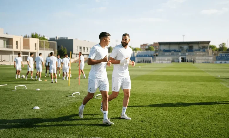 Mbappé and Vinicius Return to Madrid Training