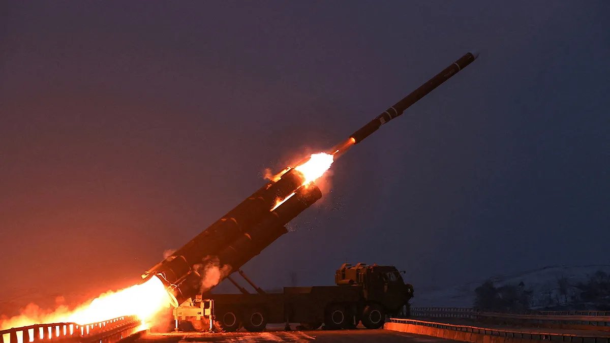 Russia Deploys North Korean Ballistic Missile Unit in Voronezh Region 3 A projectile flies mid-air on the day North Korean leader Kim Jong Un oversaw a long-range strategic cruise missile launching drill, according to local media, at an unknown location, December 28, 2025, in this pictured released December 29, 2025 by North Korea's official Korean Central News Agency.