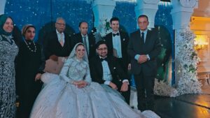 أميرة العطيفي تهنئ العروسين آية وعمرو