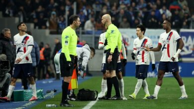 بطاقة حكيمي الحمراء الرابعة تغيبه عن قمة باريس ومارسيليا 2 طرد حكيمي يغيب عن الكلاسيكو