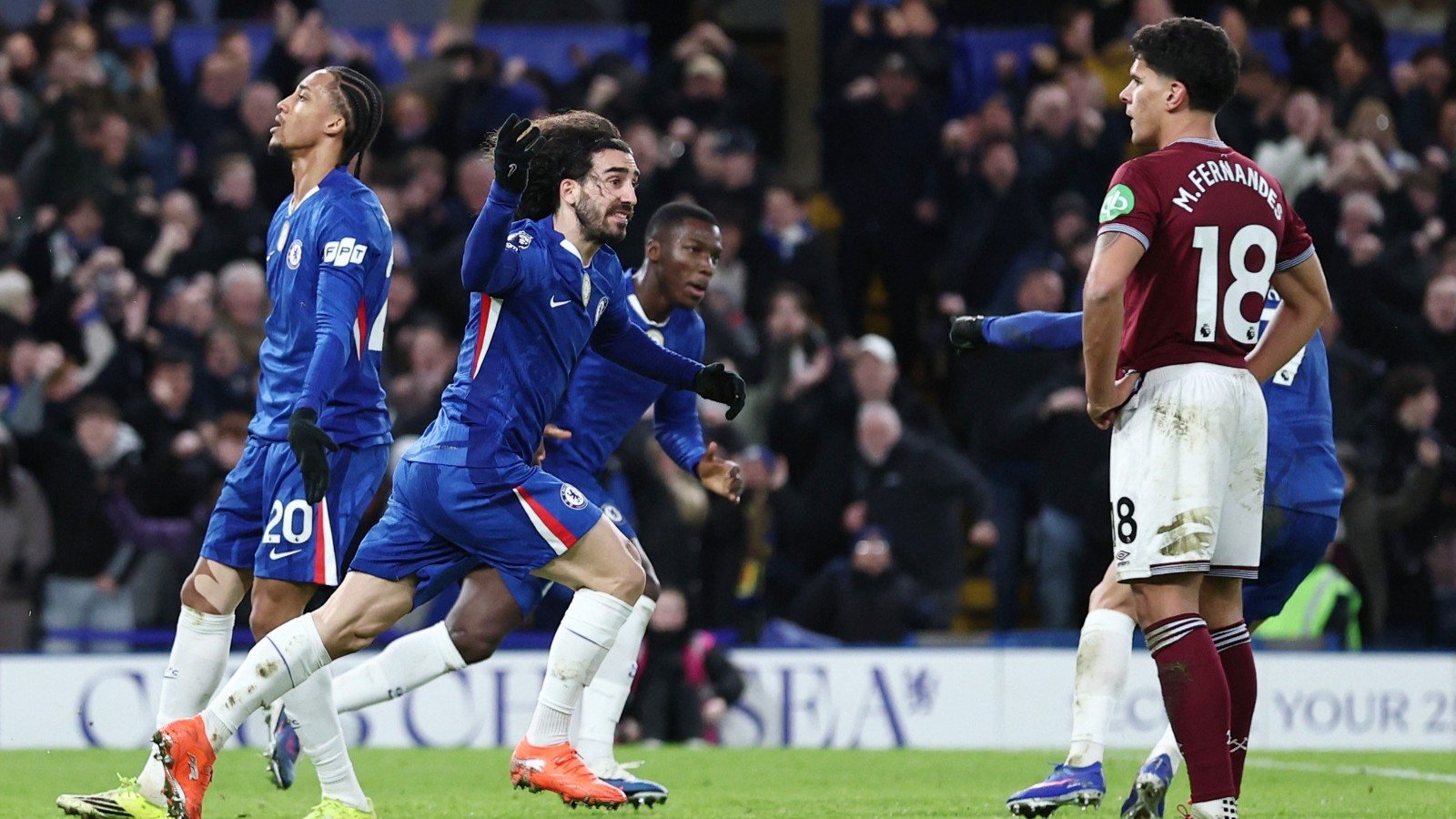 تشيلسي يفوز على وست هام 3-2