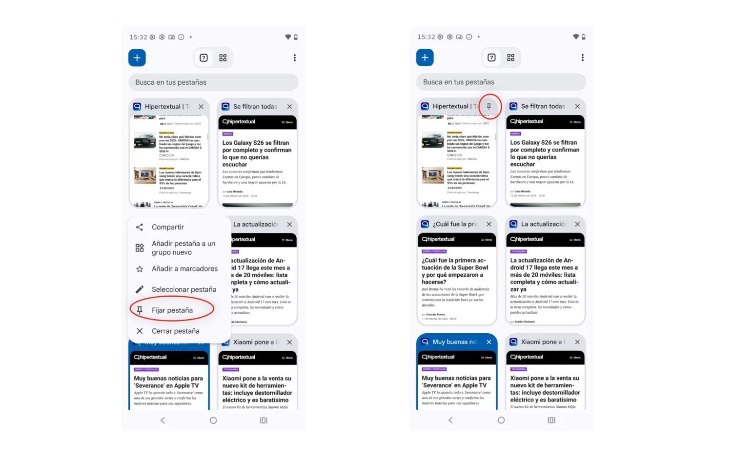 ميزة تثبيت علامات التبويب تصل للمتصفح على الأجهزة المحمولة 1 تثبيت_علامات_التبويب_المحمولة