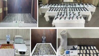 مصرع 3 وضبط مخدرات وأسلحة بـ 93 مليون جنيه