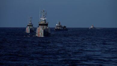 تصادم سفن بحرية بالكاريبي