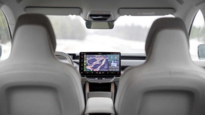The interior of a Volvo EX60