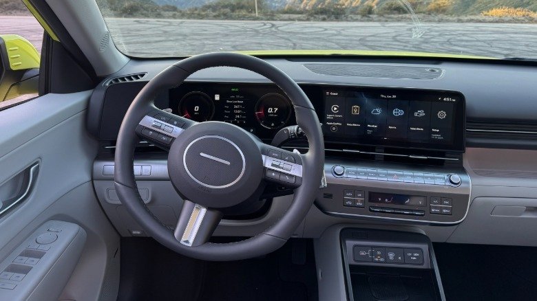 Driver view Hyundai Kona