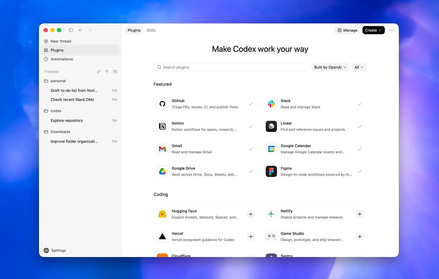 ثورة في برمجة الذكاء الاصطناعي: OpenAI تطلق الإضافات البرمجية لـ'كودكس' 1 إضافات كودكس