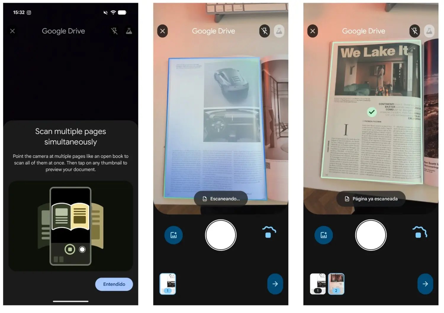 جوجل درايف: ماسح AI سري