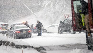 عاصفة_ثلجية_تهدد_الطرق_العربية