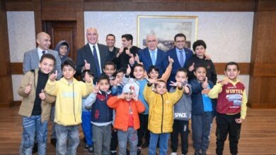 النائب العام يستقبل أطفال 57357: إفطار بمقر النيابة يثير الاهتمام 2 النائب العام يستقبل 57357