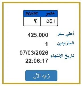 مزاد-لوحات-المرور-مصر