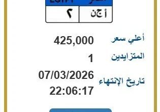 مزاد-لوحات-المرور-مصر