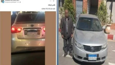 ضبط سائق طمس لوحة بالبحيرة