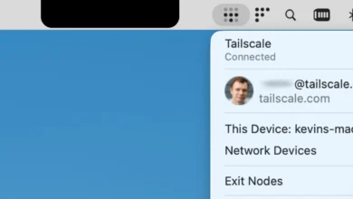 النتوء يبتلع أيقونات ماك بوك: Tailscale تحل معضلة الاختفاء بواجهة جديدة 4 حل اختفاء أيقونات ماك بوك