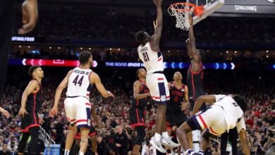 جامعة كونيتيكت تتوج بلقبها الخامس في سلة الرجال بفوزها على سان دييغو ستيت 2 1775310234 2023 March Madness UConn defeats San Diego State in the