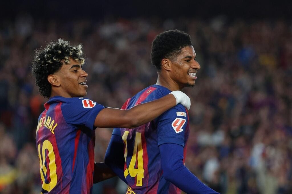 رباعية برشلونة في الديربي