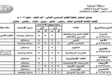 امتحانات الإعدادية بالمنوفية 2026
