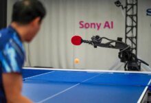روبوت سوني لتنس الطاولة