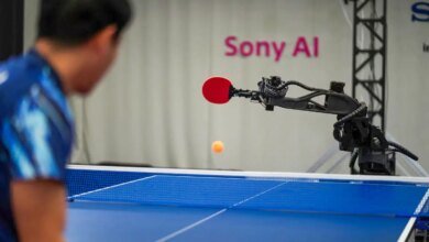 روبوت سوني لتنس الطاولة