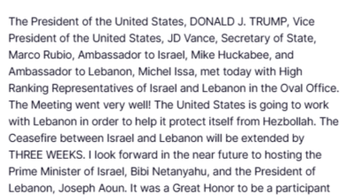 هدنة لبنان وإيران في حسابات ترامب